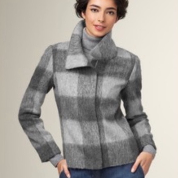 Talbots Buffalo Plaid Mohair/Alpaca Suit Set. - Picture 2 of 13